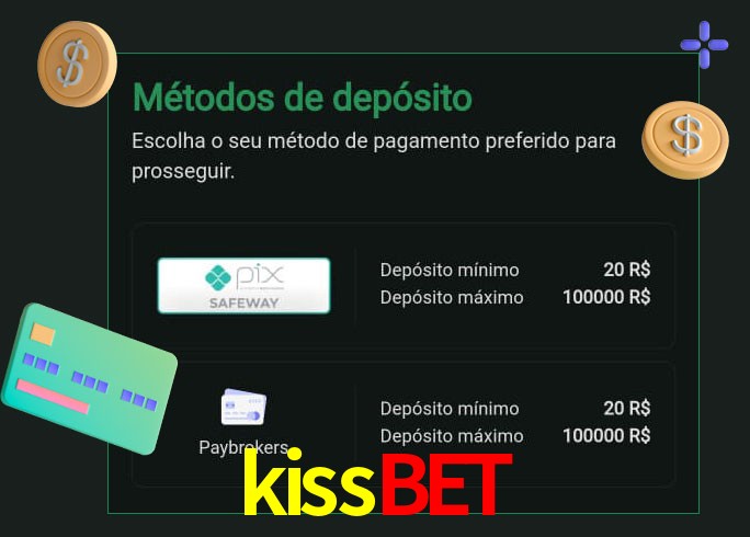 O cassino kissbet oferece uma grande variedade de métodos de pagamento